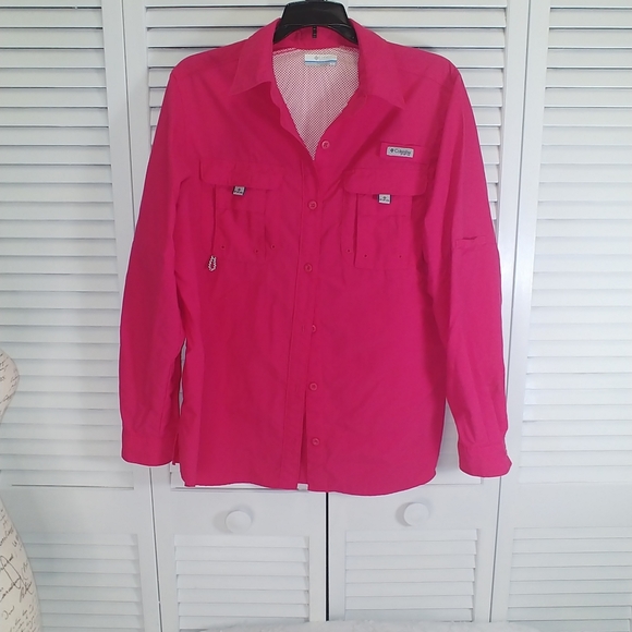 Columbia pink shirt size M - Picture 2 of 5